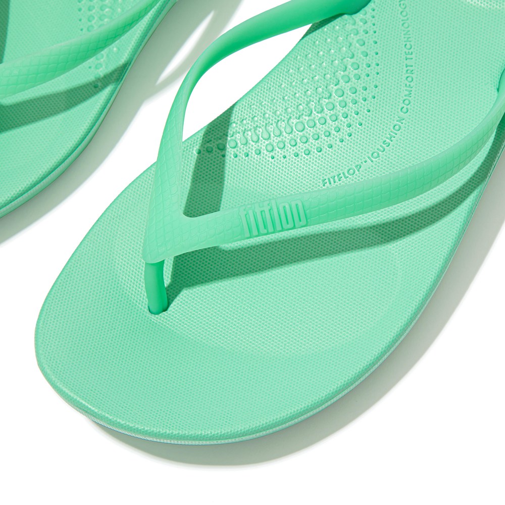 Fitflop Womens Flip-flops - Iqushion Ergonomic - Mint Green - 498-UYZVRP